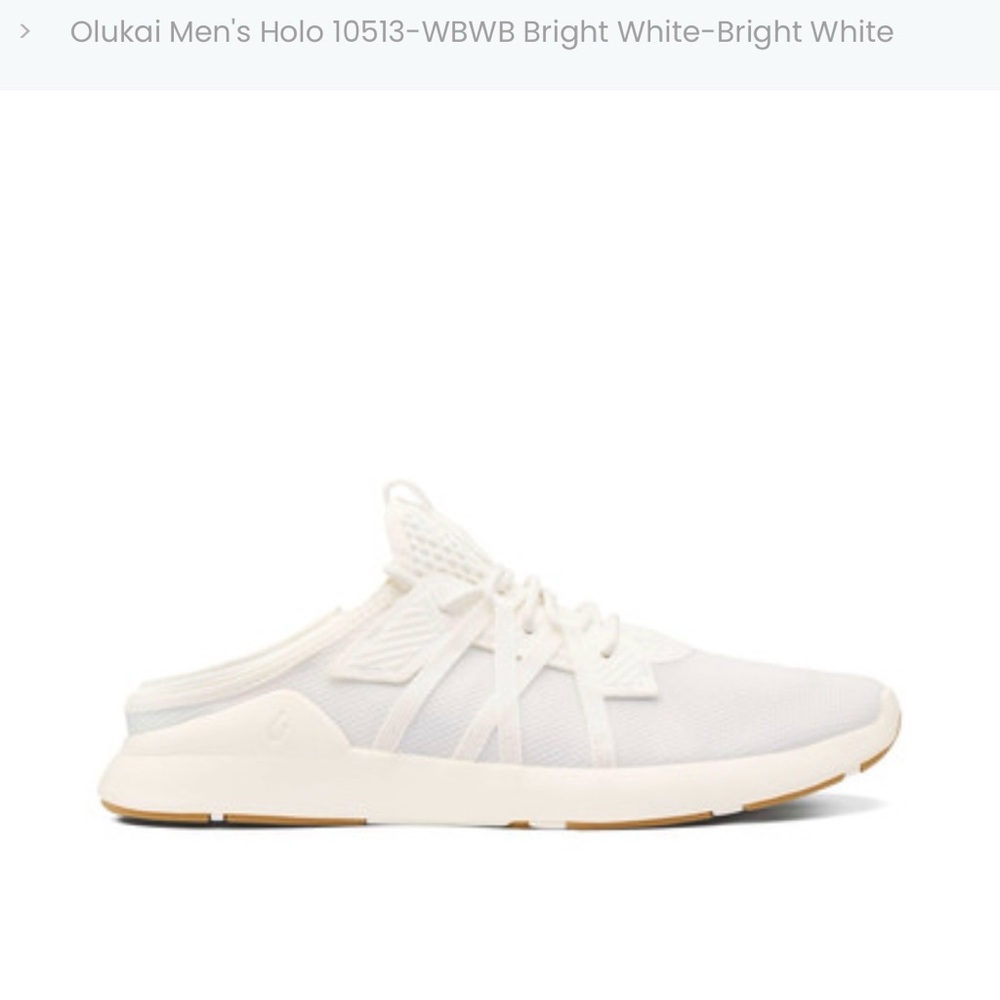 Olukai Men's Holo 10513-WBWB Bright White-Bright White size 11.5 - Picture 2 of 10